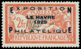 ** FRANCE - Poste - 257A, Signé Calves, Bon Centrage: Exposition Du Havre - Ongebruikt