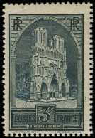 ** FRANCE - Poste - 259a, Type II: 3f. Cathédrale De Reims - Unused Stamps