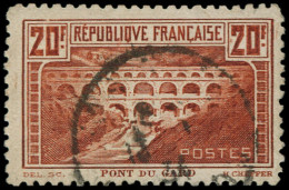 O FRANCE - Poste - 262B, Type I, Dentelé 11: 20f. Pont Du Gard - Gebruikt