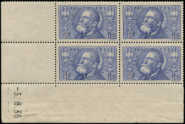 ** FRANCE - Poste - 319, Bloc De 4 Coin Daté 3/8/36 (* Sur Bdf): Jaurès - Unused Stamps