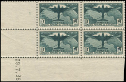 ** FRANCE - Poste - 321, Bloc De 4, Cd 29/7/36: 10f. Atlantique Sud - Unused Stamps