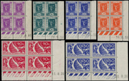 ** FRANCE - Poste - 322/27, Complet 6 Valeurs, Tous En Blocs De 4 CD, Expo De Paris 1937 - Ungebraucht