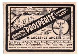 1932 - Publicité - Arroseurs Laigle à Angers (Maine-et-Loire) - Reclame