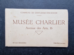 CARNET 10 CP BELGIQUE (M2409) BRUXELLES - MUSEE CHARLIER (12 Vues) Avenue Des Arts 16 - Tableau (1re Série) - Museen