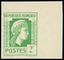 ** FRANCE - Poste - 640, Non émis, Non Dentelé, Cdf: 2f. Marianne D'Alger (Spink 648B) - Unused Stamps