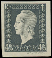 * FRANCE - Poste - 696, Non Dentelé: 4.50f. Dulac Gris - Unused Stamps