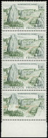 ** FRANCE - Poste - 1440, Bande De 4 Verticale, 1 Ex Légende Du Bas Manquante - Unused Stamps