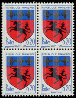 ** FRANCE - Poste - 1510, Bloc De 4, "licorne Noire", 3 Bandes De Phospho: Saint-Lô, Licorne - Neufs
