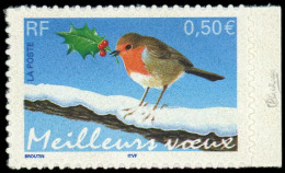** FRANCE - Poste - 3622a, Sans Bande De Phosphore, Signé Calves: Rouge-gorge - Unused Stamps