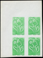 ** FRANCE - Poste - 3733Ab, Bloc De 4 Non Dentelé, Coin De Feuille: Lamouche (Spink) - Unused Stamps