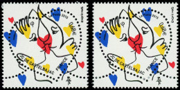 ** FRANCE - Poste - 4924, Impression Doublée Du Noir, Reentry: Coeur De Castelbajac - Unused Stamps