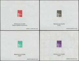 ** FRANCE - Blocs Spéciaux - 3083 + 3086/99, 15 Blocs Feuillets Gommés: Marianne Du 14 Juillet - Unused Stamps
