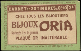 ** FRANCE - Carnets - 170-C1, Série 49, Carnet De 20: Dr. Franck-Oria, (coin Entamé) 10c. Pasteur - Altri & Non Classificati