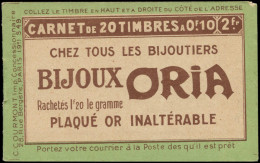 ** FRANCE - Carnets - 170-C1, Série 49, Carnet De 20: Dr. Franck-Oria, (coin Entamé) 10c. Pasteur - Andere & Zonder Classificatie