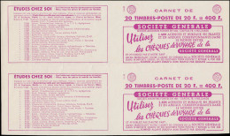 ESS FRANCE - Carnets - 1011B, Collection Exceptionnelle De 20 Couvertures De Carnets En Paires Toutes Se Tenant (S.7.57  - Otros & Sin Clasificación