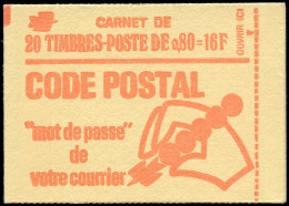 ** FRANCE - Carnets - 1816-C3a, 2 Timbres Imprimés Partiellement: 0.80 Béquet - Other & Unclassified
