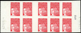 ** FRANCE - Carnets - 3085-C6, Couverture "plus Longue": Luquet Rouge - Andere & Zonder Classificatie