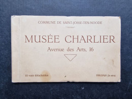 CARNET 10 CP BELGIQUE (M2409) BRUXELLES - MUSEE CHARLIER (12 Vues) Avenue Des Arts 16 - Tableau (2e Série) B - Museen