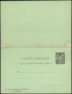 N FRANCE - Entiers Postaux - 90, CPRP 1, 15+15f. Noir/vert Sage, Avec Réponse - Otros & Sin Clasificación