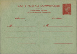 N FRANCE - Entiers Postaux - 512 Cp 4. Commerciale, 80c. Rouge/vert Pétain - Other & Unclassified