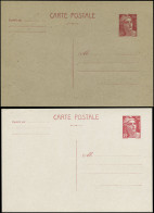 N FRANCE - Entiers Postaux - 716B CP1/2, 2 Cartes Postales: 3.50f. Gandon Rouge-brun - Andere & Zonder Classificatie