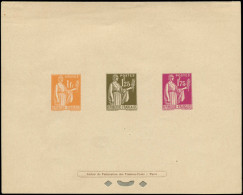 EPL FRANCE - Epreuves De Luxe - 286/87 + 289, épreuve Collective: Type Paix - Unused Stamps