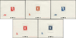 EPL FRANCE - Epreuves De Luxe - 830/33 + 841, 5 épreuves Avec Remarques - Unused Stamps