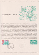 1977 FRANCE Document De La Poste Tennis De Table N° 1961 - Documenten Van De Post