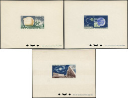 EPL FRANCE - Epreuves De Luxe - 1360/62, 3 épreuves: Télécommunications Spatiales, Telstar - Unused Stamps