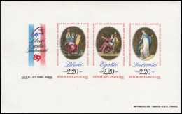 EPL FRANCE - Epreuves De Luxe - 2576, épreuve Collective: Bicentenaire De La Révolution - Unused Stamps