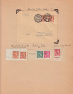 O FRANCE - Guerre - Oblitérations De Fortune 1940, Collection De 85 Pièces Civiles (1 Lettre), Sur Fragments, Classées P - War Stamps