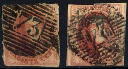 1851 - Nr 8 - Quarante Cents (°) Dik Papier - 1851-1857 Medaglioni (6/8)