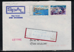 YT 1903/1908 Sur Lettre FAG 67 LINGOLSHEIM LES NOUVEAUS ESPACES REUSSITES - Mechanical Postmarks (Advertisement)