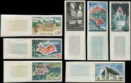 ** FRANCE - Non Dentelés - 1390/94A, Complet 7 Valeurs: Série Touristique - Unused Stamps