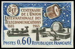 ** FRANCE - Non Dentelés - 1451a, 0.60 Télécom, Satellite - Ohne Zuordnung