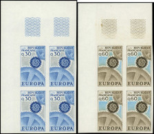 ** FRANCE - Non Dentelés - 1521/22, Blocs De 4, Cdf: Europa 1967 - Unclassified