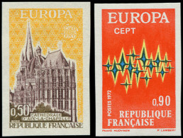 ** FRANCE - Non Dentelés - 1714/15, Europa 1972 - Ohne Zuordnung