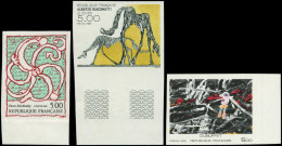 ** FRANCE - Non Dentelés - 2381/83, Bdf: 5.00f. Dubuffet, Alechinsky, Giacometti - Ohne Zuordnung