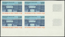 ** FRANCE - Non Dentelés - 3047a, Bloc De 4 Cdf (50 Exemplaires Connus): Ecole Nationale Des Ponts Et Chaussées - Unclassified