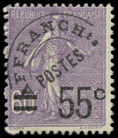 ** FRANCE - Préoblitérés - 47, 55 S. 60c. Semeuse Violet - 1893-1947