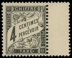 ** FRANCE - Taxe - 13, Bdf, Très Beau: 4c. Noir - 1859-1959 Postfris