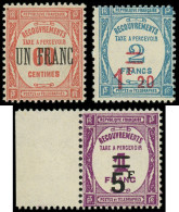 ** FRANCE - Taxe - 63/65, Complet 3 Valeurs - 1859-1959 Postfris