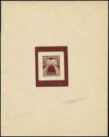 EPA FRANCE - Taxe - 73, épreuve D'artiste En Brun Foncé, Poinçon Sans Faciale Avec Cadre, Signée: Gerbe Chiffre-taxe - 1859-1959 Nuovi