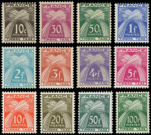 ** FRANCE - Taxe - 78/89, Complet 12 Valeurs - 1859-1959 Mint/hinged