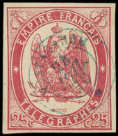 O FRANCE - Télégraphe - 1, Belles Marges: 75c. Rouge-carmin - Telegraaf-en Telefoonzegels