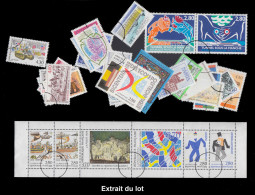 O FRANCE - Lots & Collections - 1994/1996, Lot Par Multiples Avec Cachet "cercle", Annulations Des Postes (nombreux Coll - Colecciones Completas