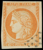 O COLONIES GENERALES - Poste - 13c, "4" Retouché, Signé Scheller: 40c. Orange - Other & Unclassified