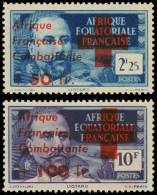 ** AFRIQUE EQUATORIALE - Poste - 165/66, Gomme Coloniale: Croix-Rouge - Sonstige & Ohne Zuordnung