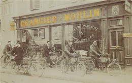 Photo-carte ARLANC Grangier-Moulin Magasin Cycles Et Moto - Autres & Non Classés
