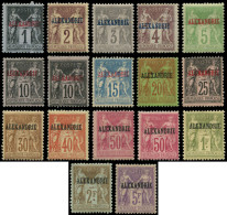 * ALEXANDRIE - Poste - 1/18, Sauf 6, 17 Valeurs - Unused Stamps